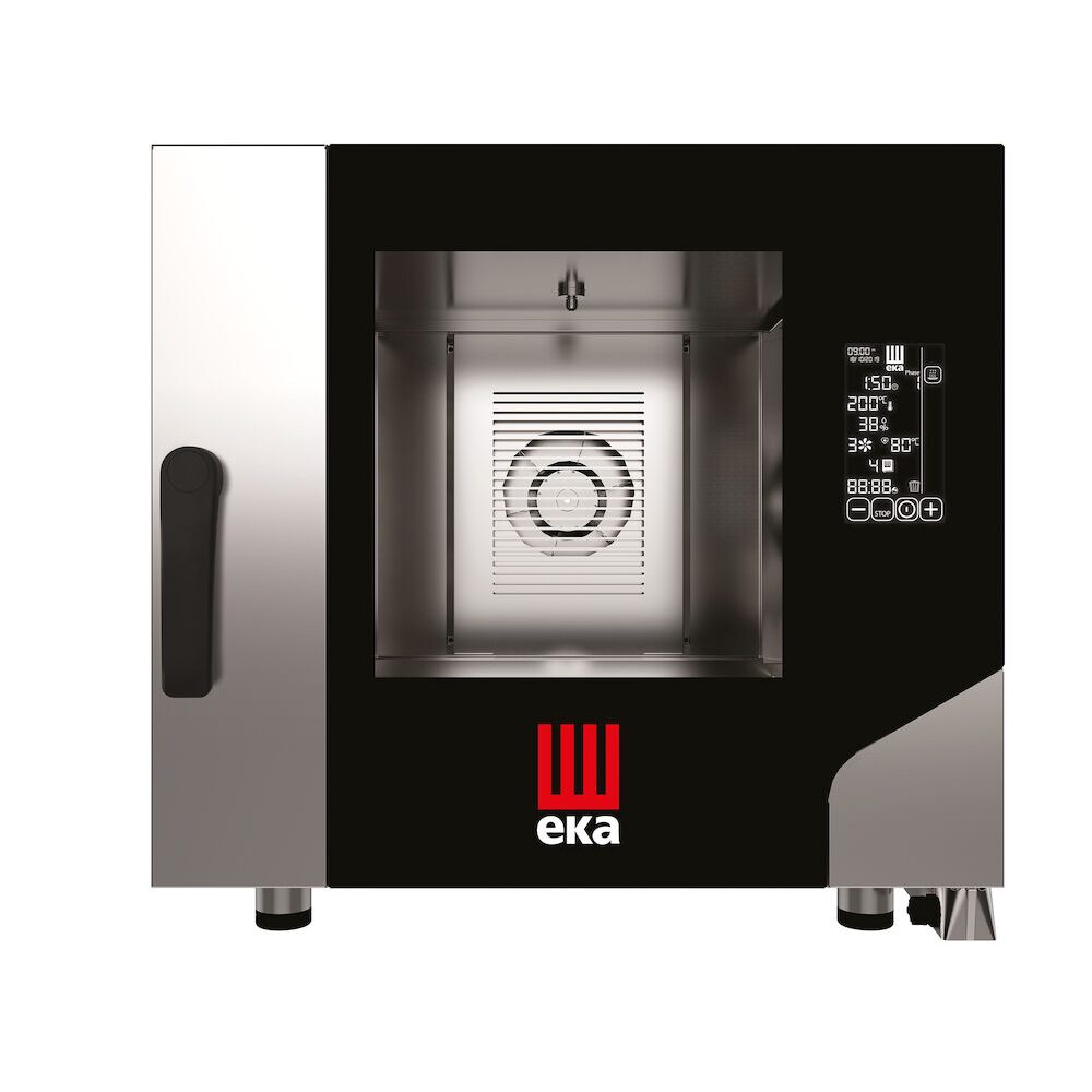 Cuptor electric cu convectie pentru gastronomie, Millennial Black Mask Gastro, 5 tavi x GN 1/1, 730×849×(H)700 mm, Hendi