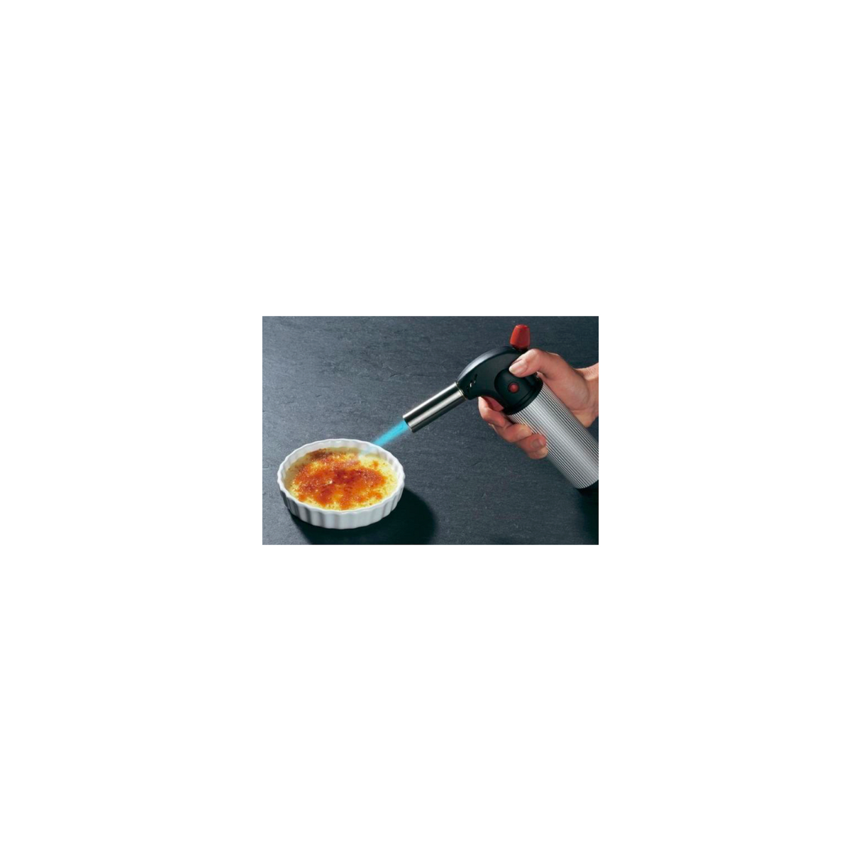 Arzator profesional Creme-Brulee, Hendi, aprindere automata, fuctioaneaza cu butelii gaz, 115x155 mm