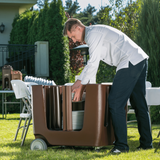 Carucior Hendi pentru transport farfurii, polipropilena, pentru farfurii cu diametrul ?de la ø170 mm la ø330 mm, 930x720x(H)800