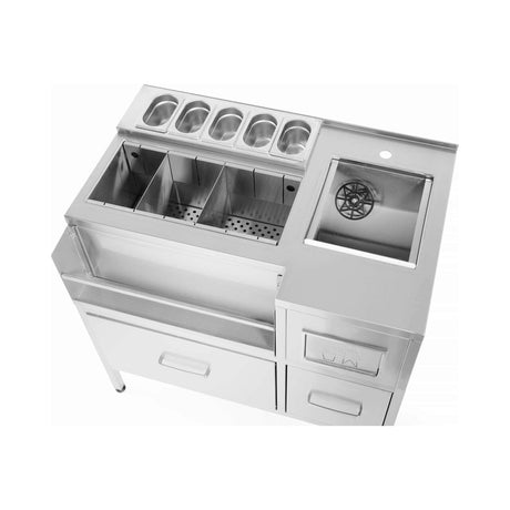 Statie bar aperitiv Oxygen, 1000x650x(H)900 mm, Barmatic