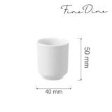 Suport scobitori Fine Dine Bianco, portelan, 40x(H)50 mm