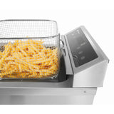 Friteuza cu inductie Hendi Kitchen Line, 8 lt, corp inox, 3500W, functie boost pentru incalzire rapida, Hendi, 290x485x(H)406mm