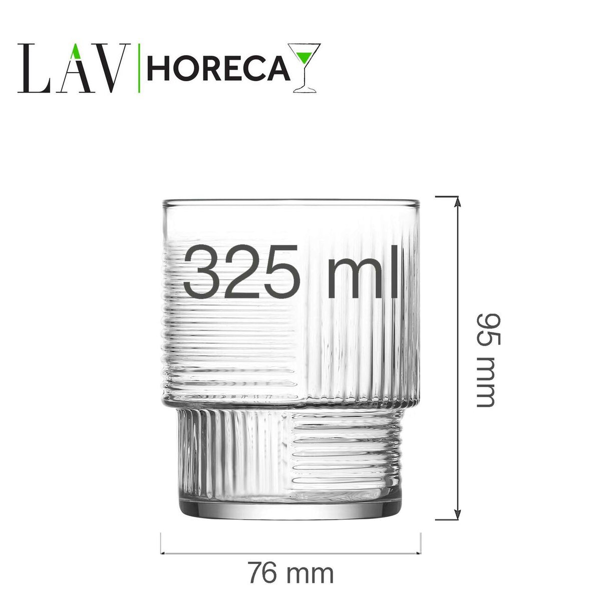Pahar Istanbul low, 325 ml, LAV