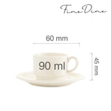 Ceașcă de espresso Fine Dine, Crema 90 ml