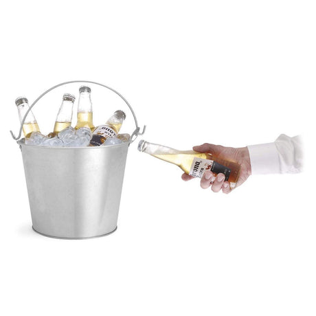 Galeata inox pentru servire bere cu deschizator sticle integrat, Hendi 230x(H)180 mm