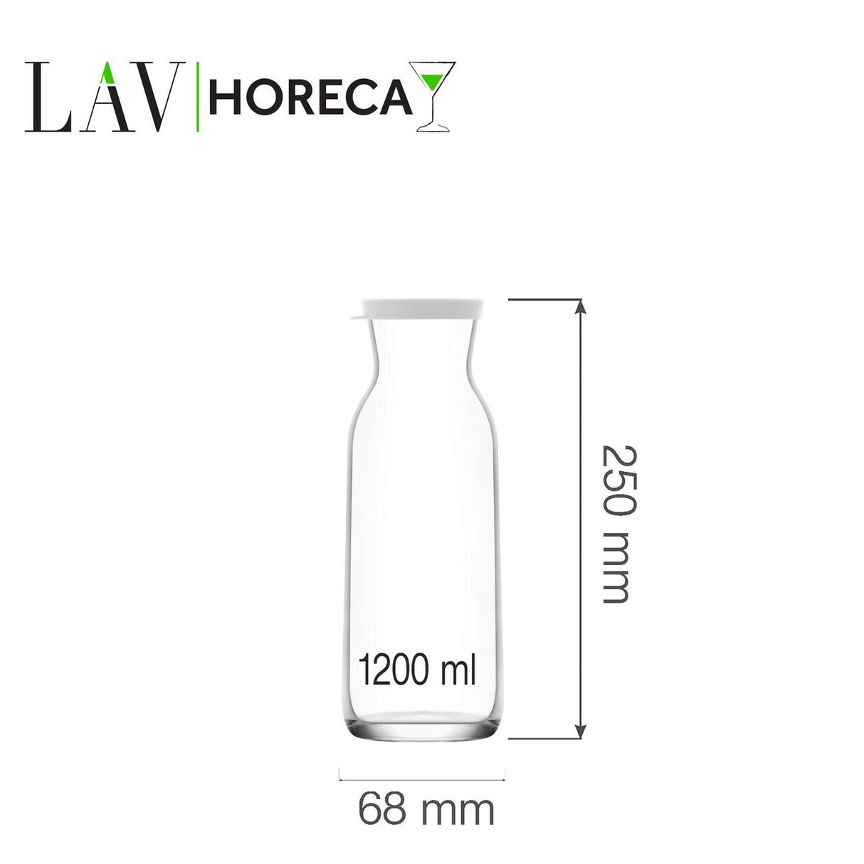 Carafa Chelsea cu capac, 1,2l LAV