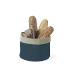 Cos Hendi pentru paine, rotund, bumbac - 250x(H)160 mm - albastru inchis