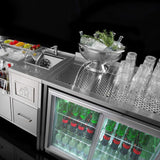 Masă de bar Oxygen Construction, argintie 700x650x(H)900 mm, Barmatic
