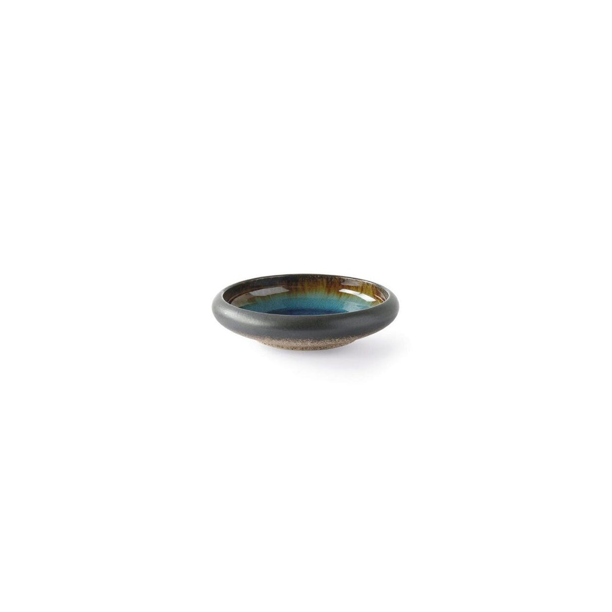 Farfurie Fine Dine pentru supa, colectia Lazur, diametru 152 mm, portelan decorat manual
