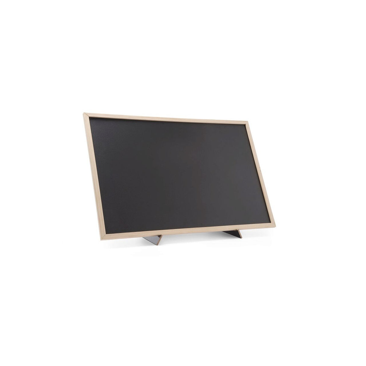 Tabla neagra cu suport si rama de lemn 400x600mm Hendi
