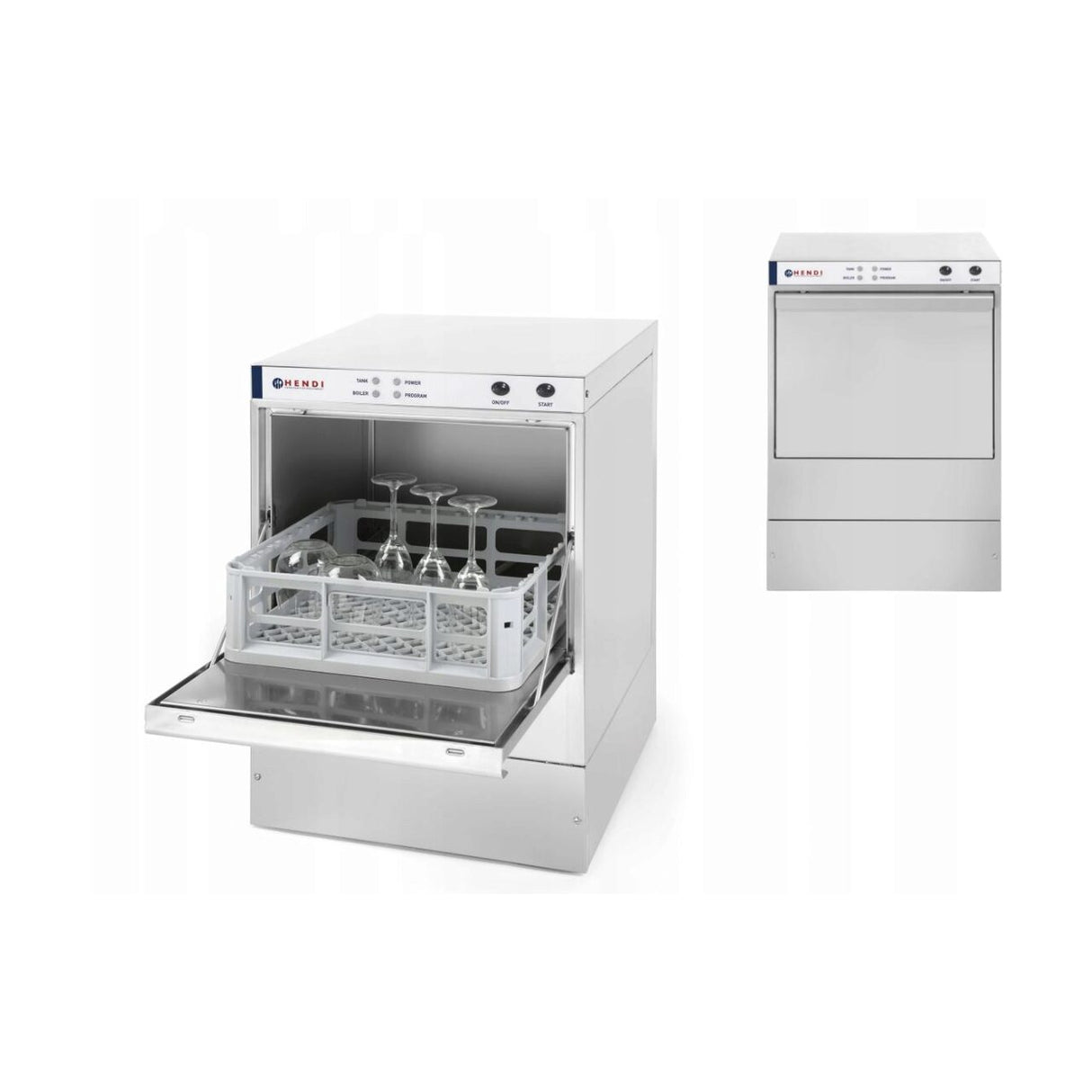 Masina de spalat pahare K40, HENDI, Masina profesionala de spalat pahare cu pompa de detergent K40 Hendi 230 W 470x510(+325)x(H)710 mm, 230V/2800W, 510x470x(H)710mm