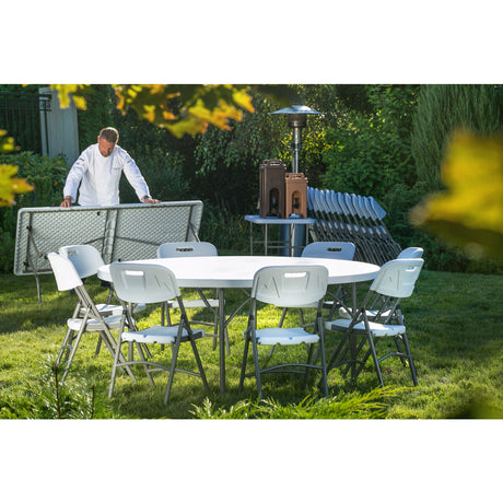 Masa pliabila tip valiza, pentru bucatarie sau bufet, 1500x(h)740 mm, blat polietilena, Hendi
