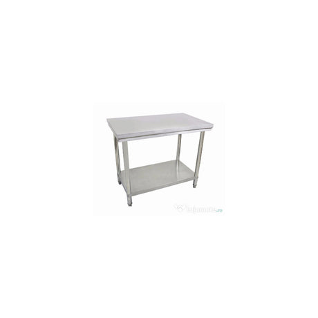 Masa de lucru centrala cu polita, Hendi, inox, 1400x600x(H)850 mm, blat de lucru si polita inferioara ranforsate