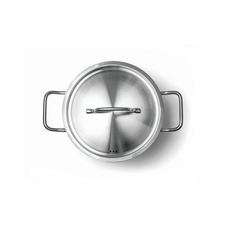 Oala inalta cu capac 24 lit, diametru 320X(H)300mm, inox 18/8