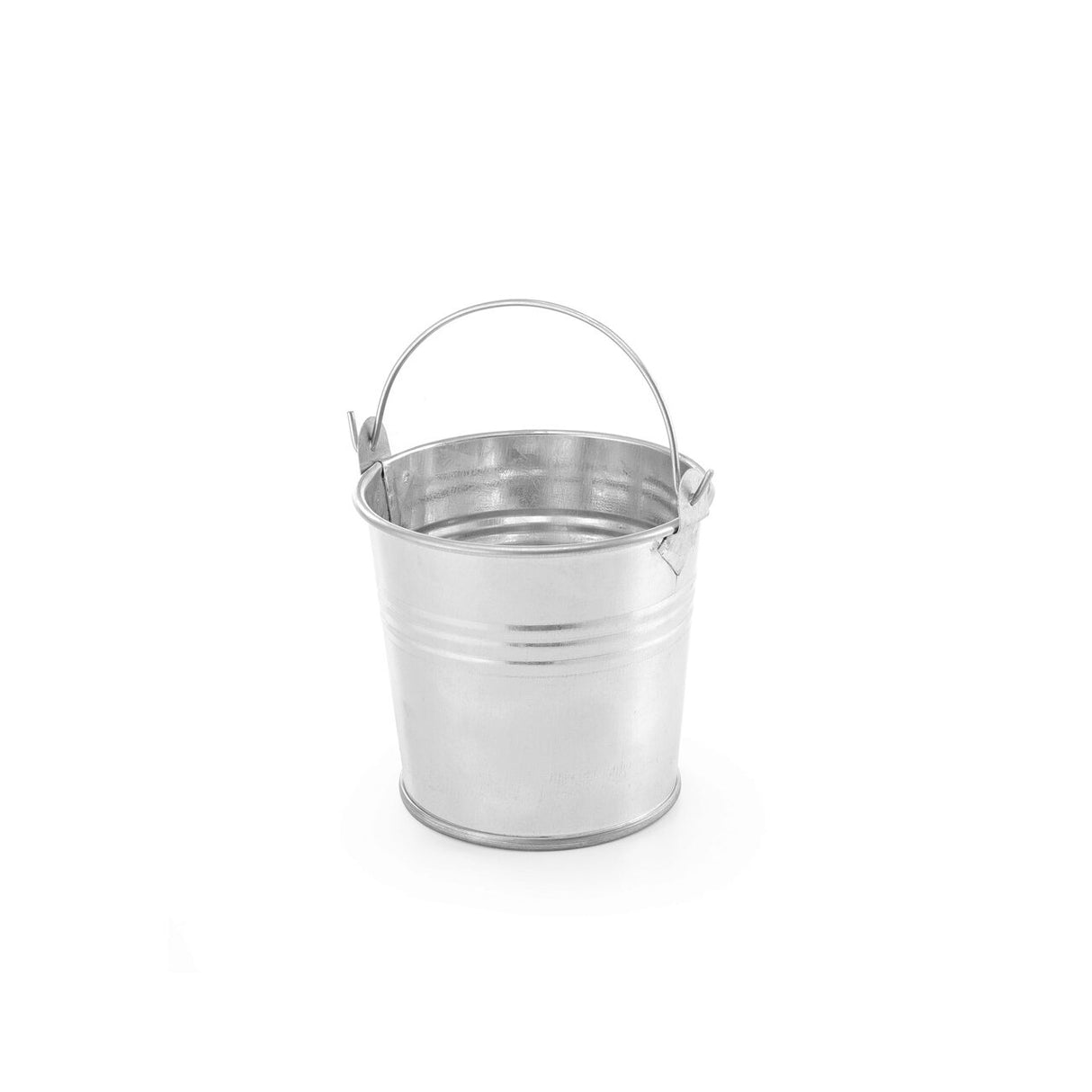 Cos servire aperitive modern, tip galeata, Hendi, otel galvanizat, 160x(H)140 mm