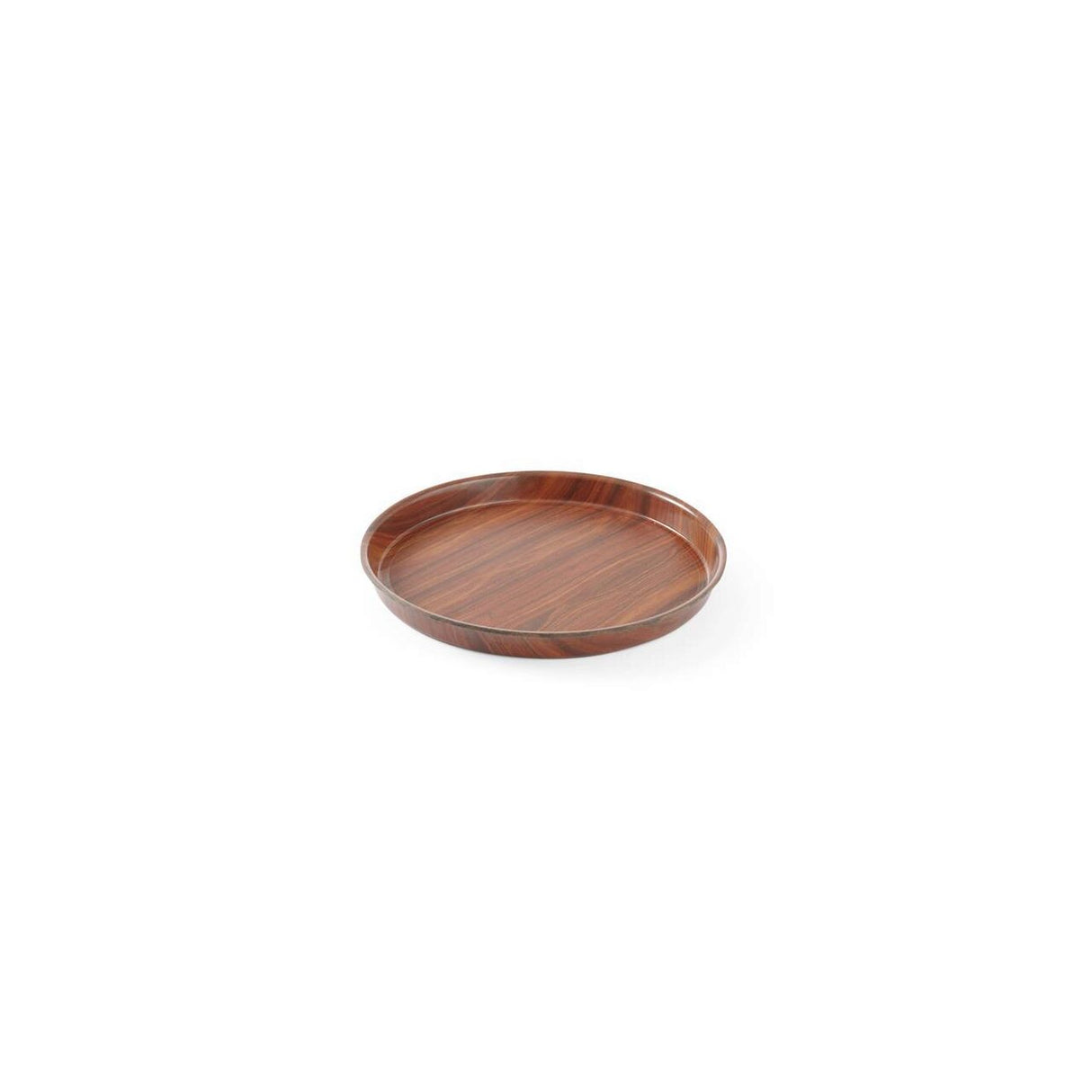 Tava Hendi pentru servire, imitatie lemn rotunda, cu margine inalta 360 mm