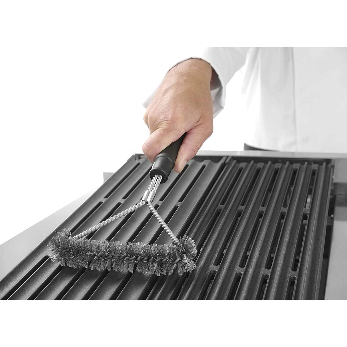 Perie din sarma, Hendi, forma Y, Inox, maner ergonomic, 520x170mm