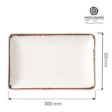 Farfurie dreptunghiulara Vanilla, 300x200 mm Fine Dine