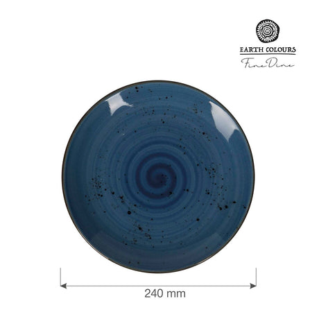 Farfurie intinsa albastra Iris, 240 mm Fine Dine