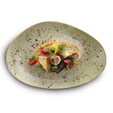 Farfurie cu formă organică Olive 350x210 mm Fine Dine