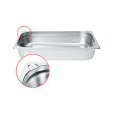 Tava Gastronorm GN 1/1, inox, adancime 15 cm, 19.8 lt, gama Hendi Kitchen Line