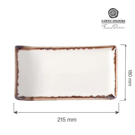 Farfurie de servire Vanilla, 215x180 mm Fine DIne