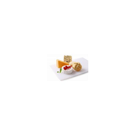Tocator alb Hendi, GN1/1 - 530x325x(H)15 mm, polietilena, cu sant scurgere lichide, profesional certificat igiena HACCP