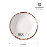 Farfurie semi-adanca Vanilla, 230 mm Fine Dine