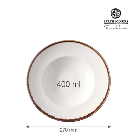 Farfurie paste Vanilla, 270 mm, 400ml  Fine Dine