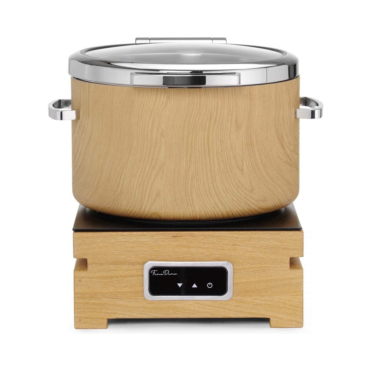 Încălzitor rotund cu inducție De Luxe Madeira 11l cu capac de sticlă, Fine Dine