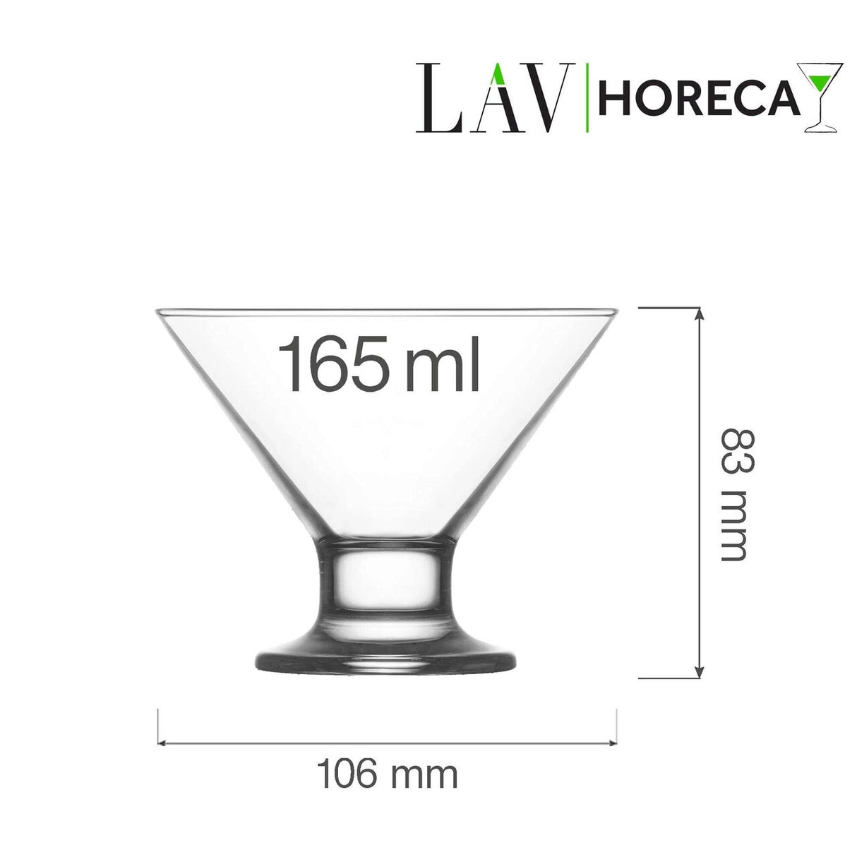 Cupa Florence pentru inghetata si desert 165 ml, LAV