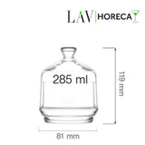 Recipient din sticla Brighton cu capac, 285 ml, LAV