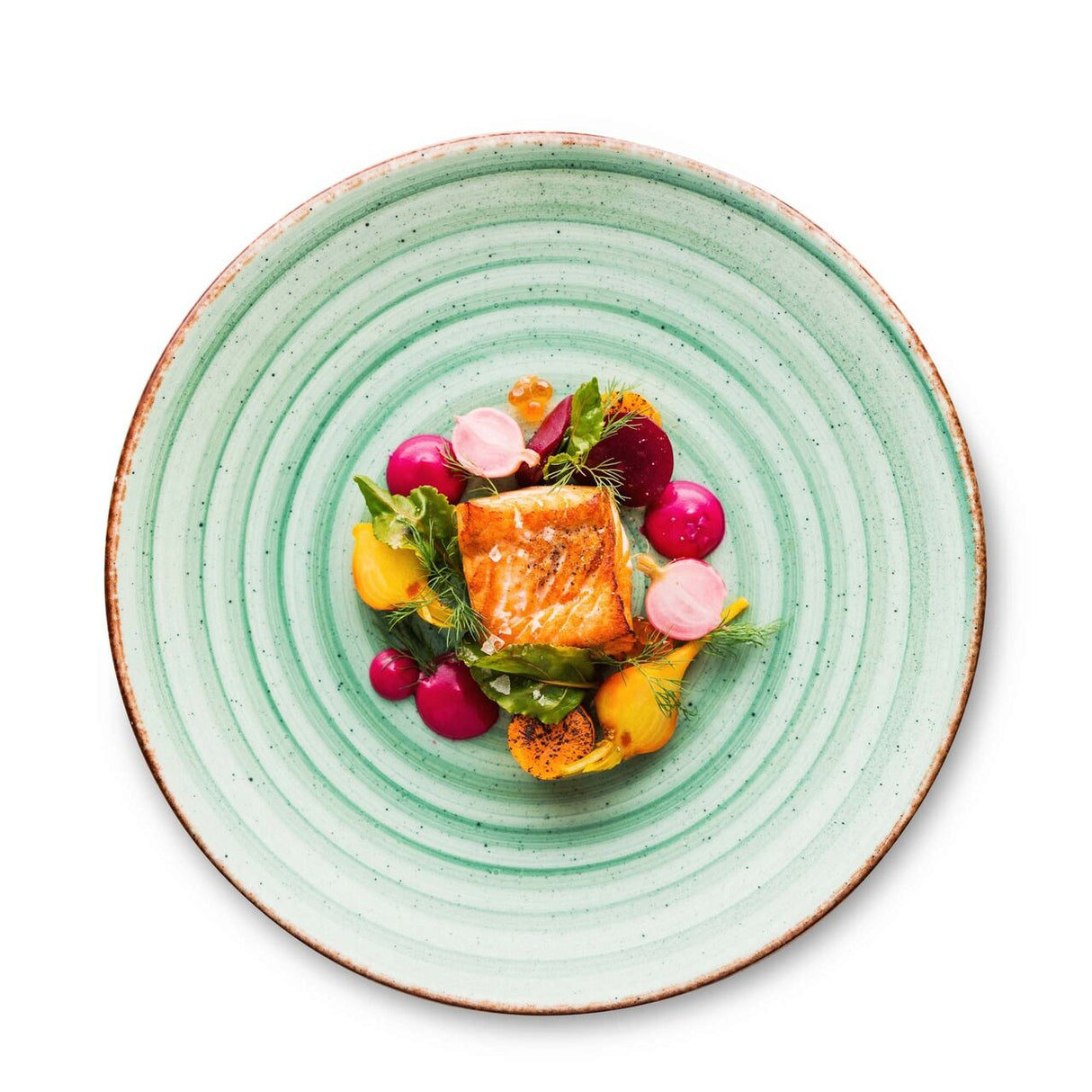 Farfurie Fine Dine, colectia Nefryt, dimetru 270 mm, portelan, rezistenta la temperaturi pana la 150 C