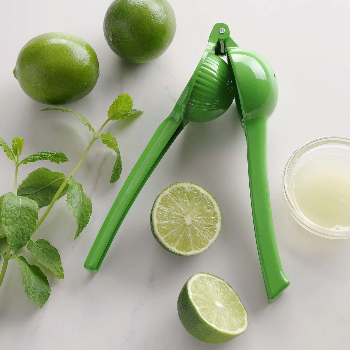 Storcator manual pentru limes, Hendi, verde, aluminiu, 203x60x40 mm