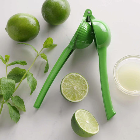Storcator manual pentru limes, Hendi, verde, aluminiu, 203x60x40 mm