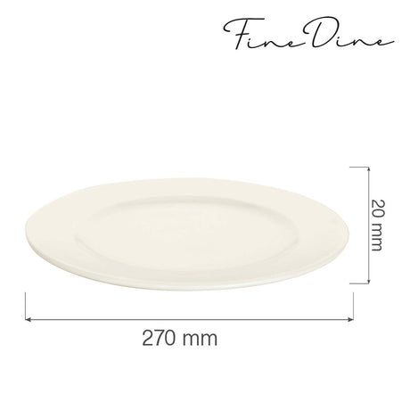Farfurie Fine Dine, Crema 270 mm