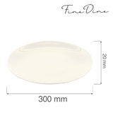 Farfurie intinsa Fine Dine, Crema 300 mm