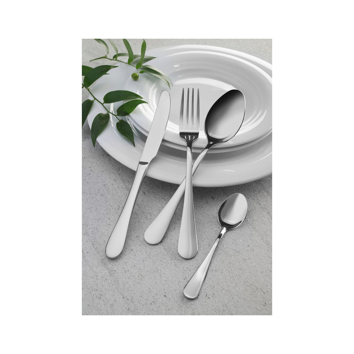 Set 6 x lingura masa, inox, (L) 205 mm, finisaj oglinda, Hendi Profi Line