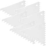 Razuitor aluat Hendi triunghiular cu margini zimtate, dinti mari 110x110mm, 6 buc/set