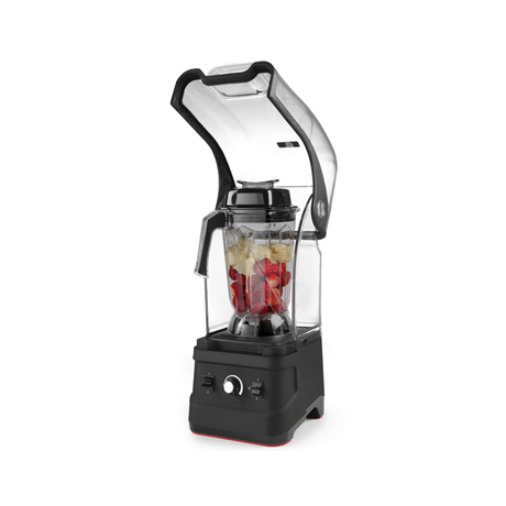 Blender cu capac amortizare zgomot, 1680W, cana 2,5 lt policarbonat, pana la 24800 rpm, Hendi, 252x258x(H)547 mm, potrivit si pentru uz profesional