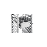 Carucior debarasare tavi, capacitate 15 tavi x GN 1/1(530x325mm), inox, 615x450x(H)1695 mm, Hendi