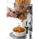 Multidispenser Hendi, capacitate 3,5 litri, otel inoxidabil, container din plastic transparent, capac ermetic