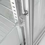 Vitrina frigorifica pentru bar Candour de 198 l cu usa dubla, otel inoxidabil, Barmatic