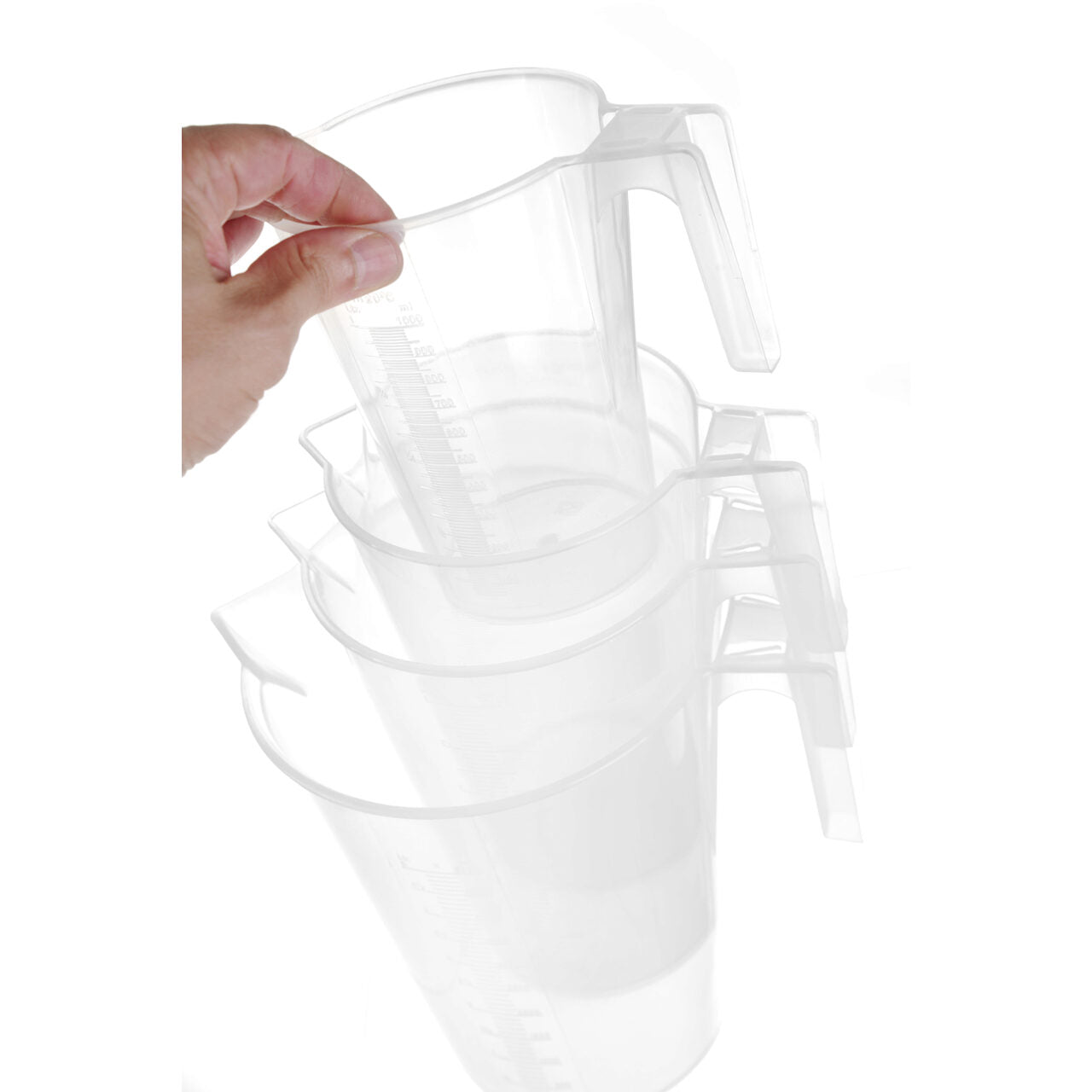 Cana Hendi gradata din polipropilena, 1 litru, 12.5x(H)17.2 cm