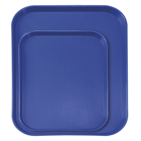 Tava servire fast food albastra din polipropilena Hendi 265x345x(h)20 mm