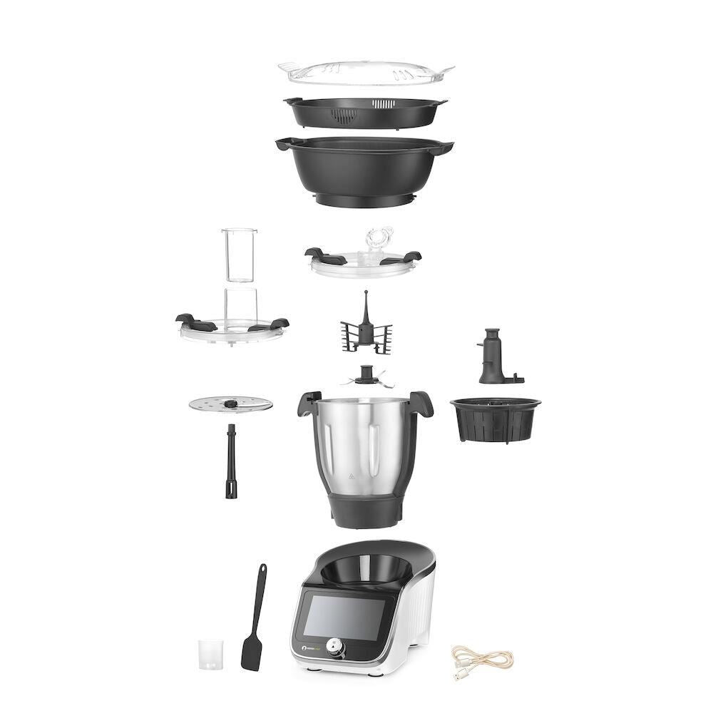HendiChef Robot de bucatarie multifunctional, 3 litri, 230V/1400W, 210x380x(H)320 mm