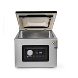 Aparat profesional de vidat cu camera 1000 W, banda sigilare 410 mm, latime 3 mm, timp si ciclu de sigilare ajustabile, Inox, display digital, Hendi Profi Line,  505x567x(h)465 mm