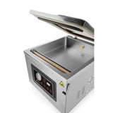 Aparat profesional de vidat cu camera 1000 W, banda sigilare 410 mm, latime 3 mm, timp si ciclu de sigilare ajustabile, Inox, display digital, Hendi Profi Line,  505x567x(h)465 mm