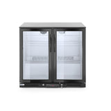 Vitrina frigorifica pentru bar, 198L, 2 usi batante, iluminat LED, 900x500x(H)900mm