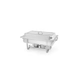 Chafing dish inox GN1/1, contine 2 suporturi combustibil si o tava GN 1/1 65mm, HENDI Smart